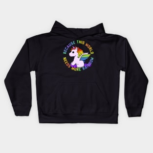 More Rainbow Unicorn Kids Hoodie